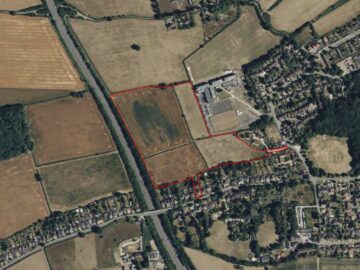 Aerial red line image